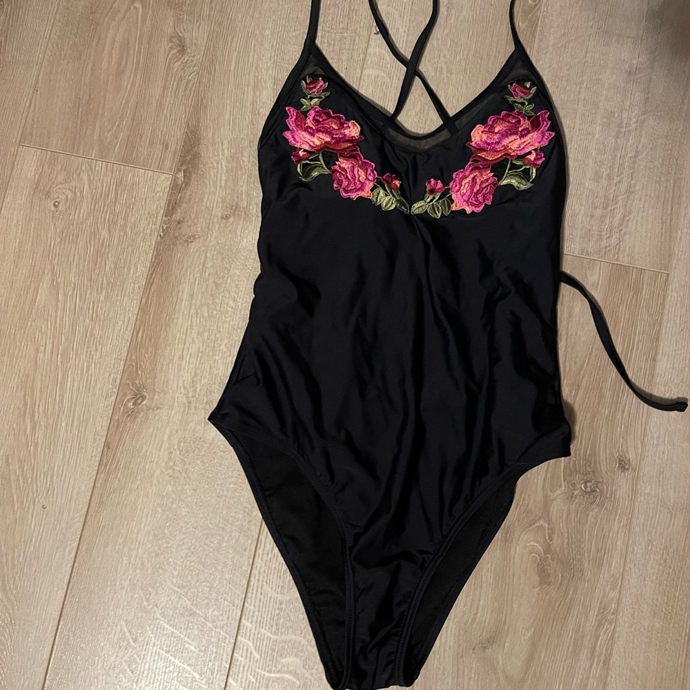 Flowered one piece